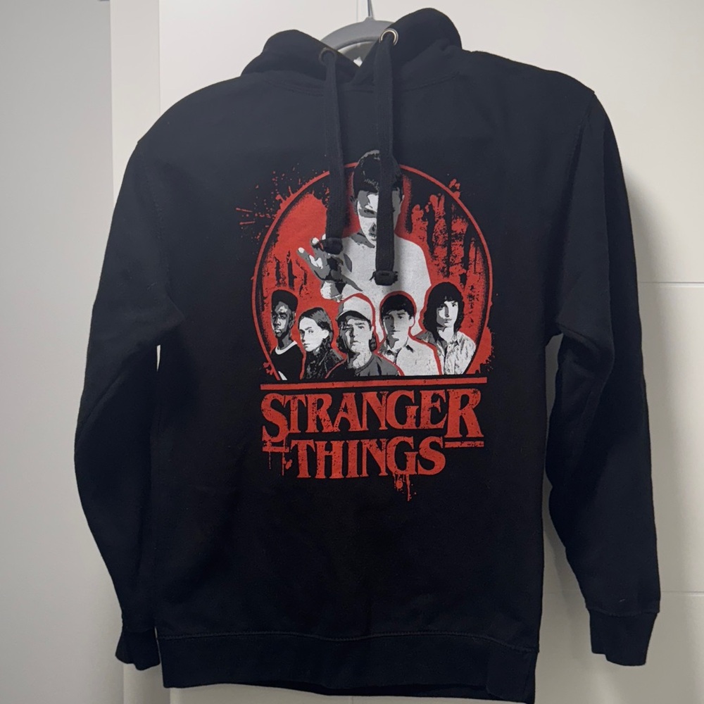 Stranger Things Graphic Black Hoodie